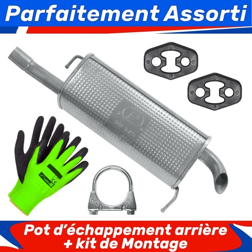 Pot échappement arrière - pot,