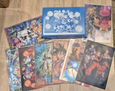 Dragon Ball Z Lot 8 Carte Jumbo cards 3D art board collection + Box Rare