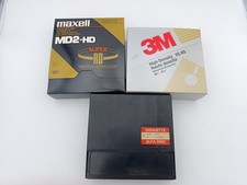 Lot 51 disquettes 5"1/4 Maxell 3M Alfa Disc BASF vintage informatique rétro