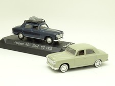 Solido 1/43 - Lot de 2 Peugeot