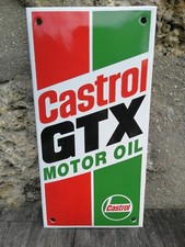 Plaque émaillée Garage CASTROL GTX Enamel Sign no Shell Bp Esso