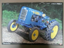 POSTER AGRICOLE & TRACTEUR LE CLERC C55/3 (1954) & 42 x 30 cm 