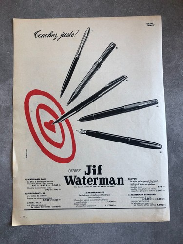 Publicité presse 1956 - de,