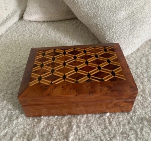 Boîte bijoux marqueterie - à,