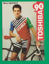CYCLISME carte cycliste MARC MADIOT équipe TOSHIBA 90