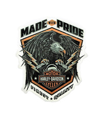 JARL/ Sticker Autocollant  Harley Davidson Motor Cycles / 5,5 x 5 cm