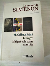 Neuf : LE MONDE DE SIMENON (Pierre Assouline) N° 30 édition LE MONDE