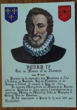 HENRI IV d'aprés masque mortuaire Delpeche  French King Henry fourth