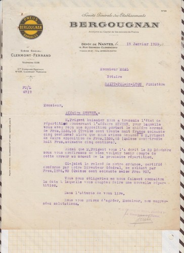 21/817 facture courrier