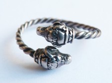 Bague anneau en argent massif