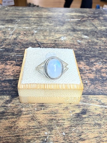 Bague pierre lune ovale - lune,