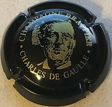 Capsule de Champagne DRAPPIER André cuvée Charles de Gaulle (16. noir et or)