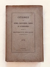 Catalogue des livres, manuscrits et autographes de la bibliothèque ENGEL-DOLLFUS