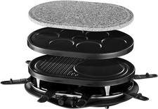 Appareil Raclette Portable 1200w Convivial Interieur Exterieur8Pers Fiesta Metal