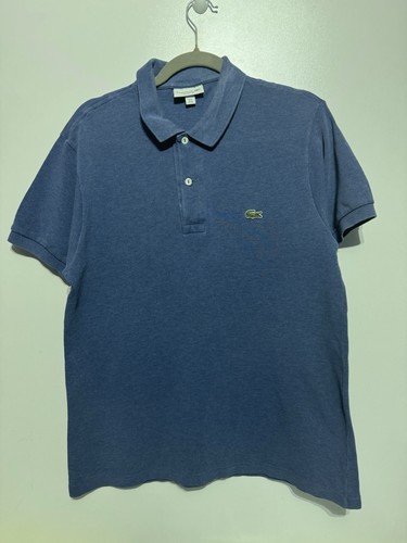 Polo lacoste bleu - polo, en