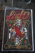 4213 F  PLAQUE METAL LUCK CARTE POKER CRANE GOTHIQUE TAROT  30X20 CM