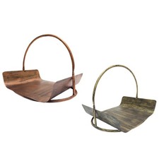 Porte-bûches en métal pour