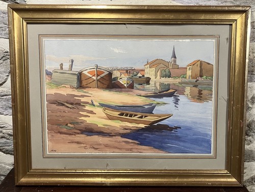 Ancienne aquarelle signée