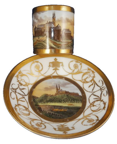 Antique tasse soucoupe - et,