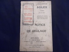 Carburateur SOLEX types DV et