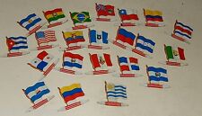 Série PLAQUES Drapeau Collection AMERICORAMA de L'ALSACIENNE Biscuits Vintage 60