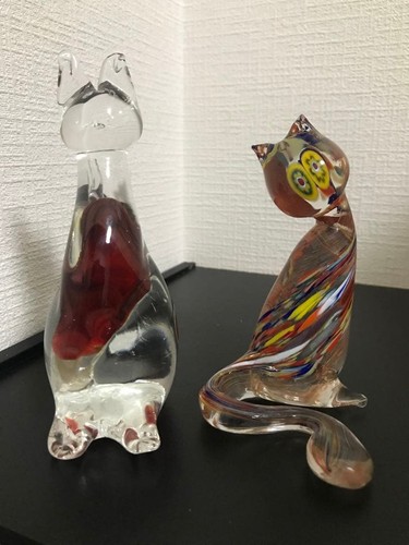 Lot figurines chat de - de,