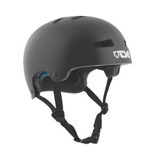 TSG Casque Evolution Jeunes Stunt-Scooter BMX Saleté Solide Couleurs Satin Noir