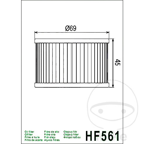 Filtre huile hiflo pour - à,