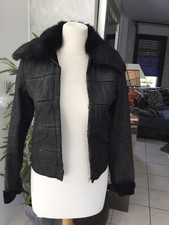 Veste jean fourrée zara - en,