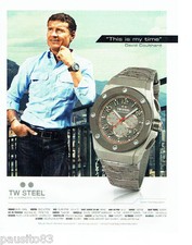 PUBLICITE ADVERTISING  056  2011  Tw Steel montre David Coulthard