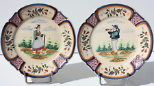 ASSIETTES EN FAIENCE DE