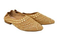 CECELIA NEW YORK MOJITO WOMENS SAND MICRO STUD MOCCASIN SZ 6.5