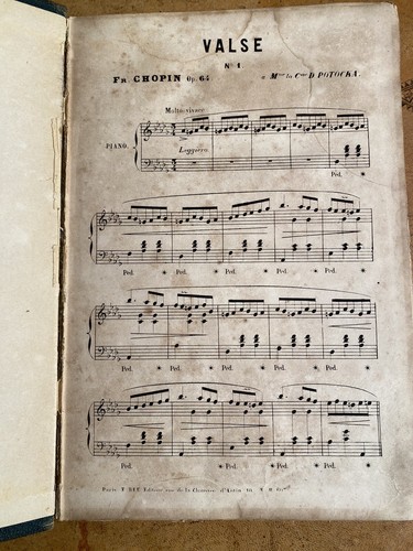 Livre ancien musique chopin - ancien., musique.