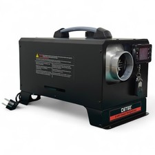 DeTec. Mobile Ventilateur de Radiateur D'Huile 8 Kw Chauffage 230V & 12V Diesel