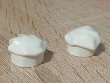 PLAYMOBIL X2 BONNETS BONNET BLANC CUISINIER BOULANGERIE NEUFS ! CUISINIÈRE