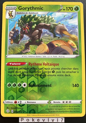 Carte pokemon gorythmic - carte,