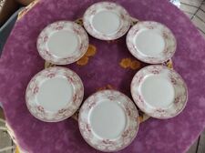 6 Assiette Plate Terre Fer Etablissement Debray Service Clichy Déco de Rose 23cm