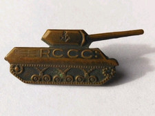 Insigne Militaire Rare RCCC 44/45 REGIMENT COLONIAL CHASSEUR de CHARS ORIGINAL 