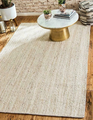 Tapis 100 jute naturel - naturel, style