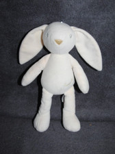 🍀Doudou Lapin Blanc Luminescent LUMINOU Brille La Nuit Peluche 22 / 30  Cm TTBE