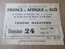 BILLET MATCH DE FOOTBALL