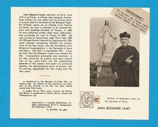 IMAGE PIEUSE RELIQUE JEAN EDOUARD LAMY VISIONS MYSTIQUES  PAILLY  la Courneuve