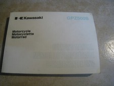 GPZ 500 S EX500DEA E9 2002 Manuel Du Conducteur Manuel D'utilisation