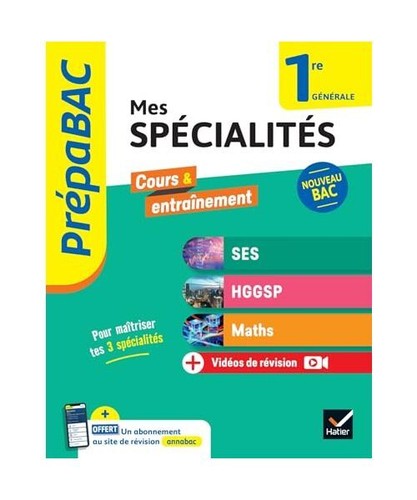 Prépabac mes spécialités - -,
