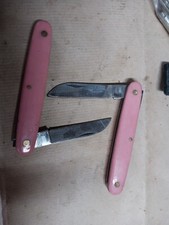 2 Couteau a greffer  Solingen 5cm GREFFOIR acier carbon knife messer