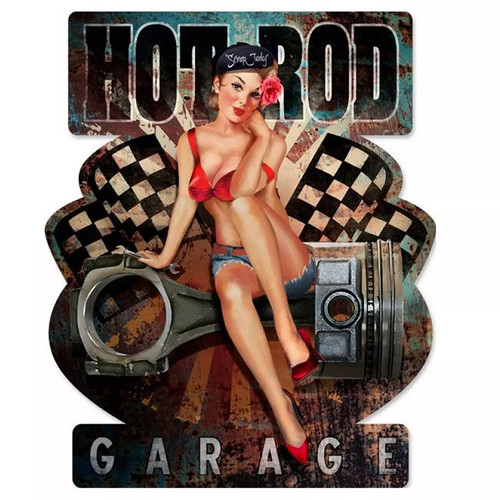 Plaque geante pin - -up,, déco