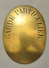 Plaque de métier - Garde