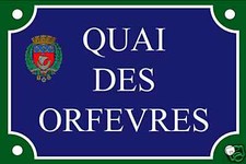 PLAQUE RUE PARIS FILM POLICIER Quai Orfevres 20x30 cm