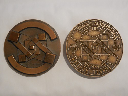 Médaille tunnel autoroutier - médaille,