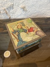 BISCUITS VENDROUX CALAIS - Rare  Boite ancienne tole lithographiée- Bulles savon